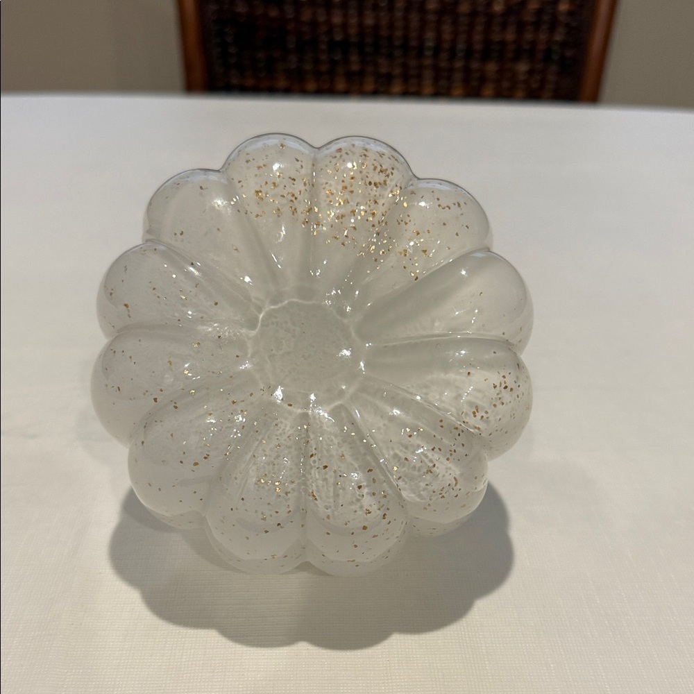 Glass Pumpkin with Gold Accents - Picture 7 of 7